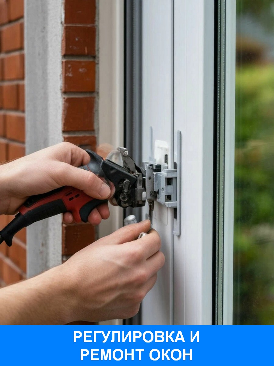 Ремонт, регулировка пластиковых окон в Мытищах